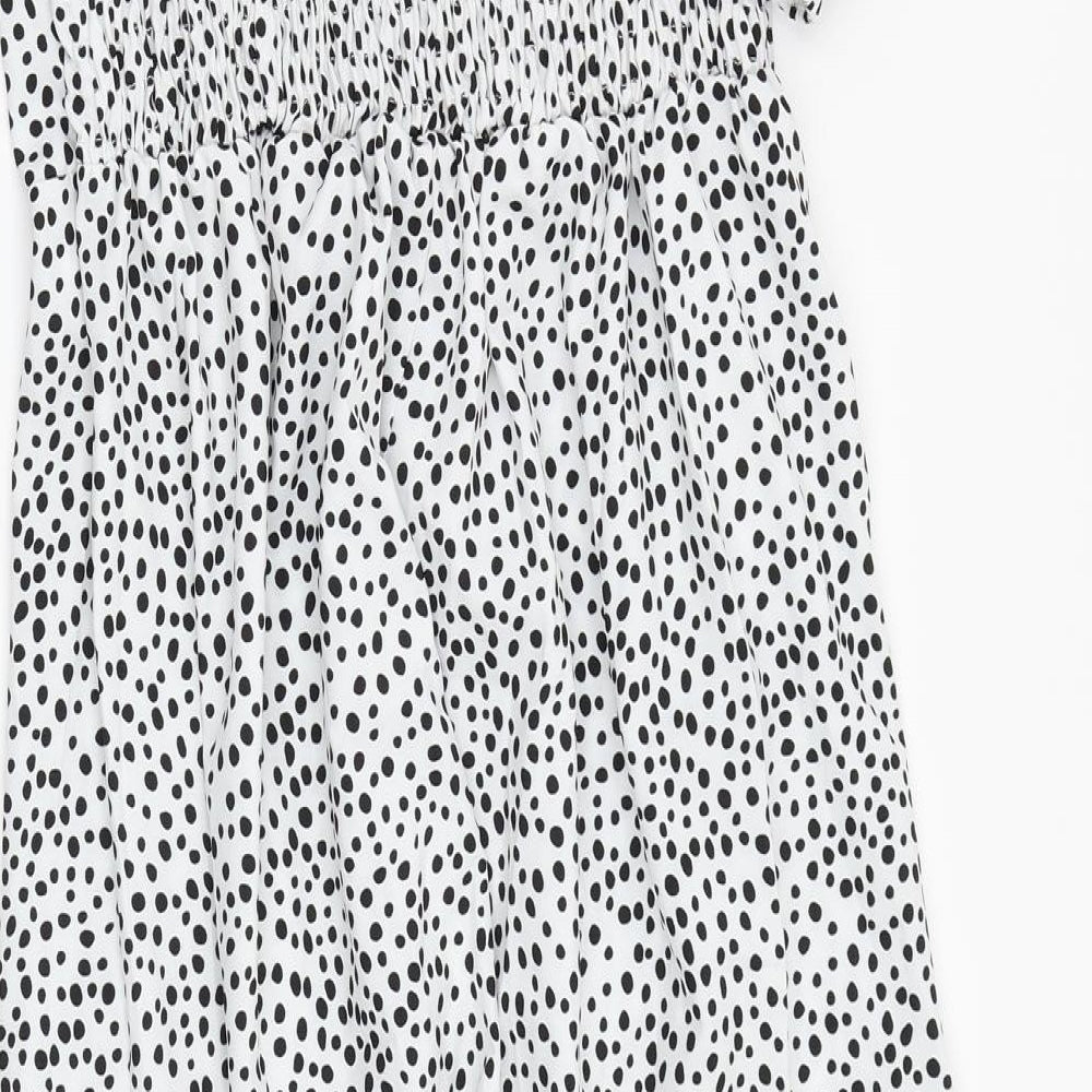 I SAW IT FIRST Womens White Animal Print  A-Line  Size 16