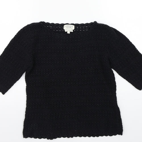 NEXT Womens Black   Pullover Jumper Size 6