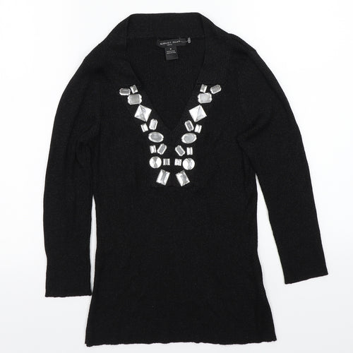 August silk  Womens Black   Pullover Jumper Size M