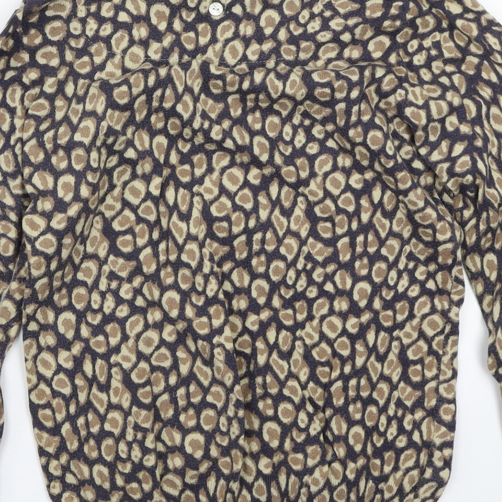 NEXT Womens Grey Animal Print  Basic T-Shirt Size 10