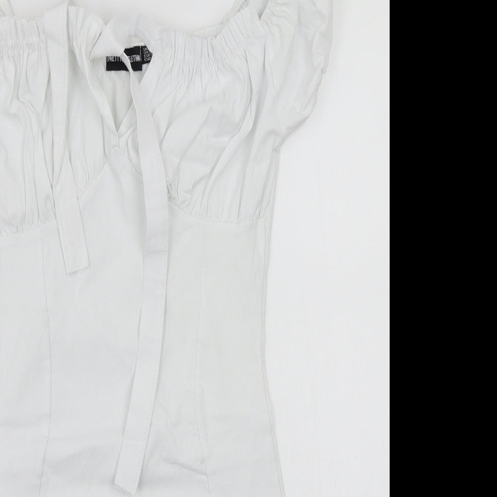 Pretty little thing Womens White   A-Line  Size 12