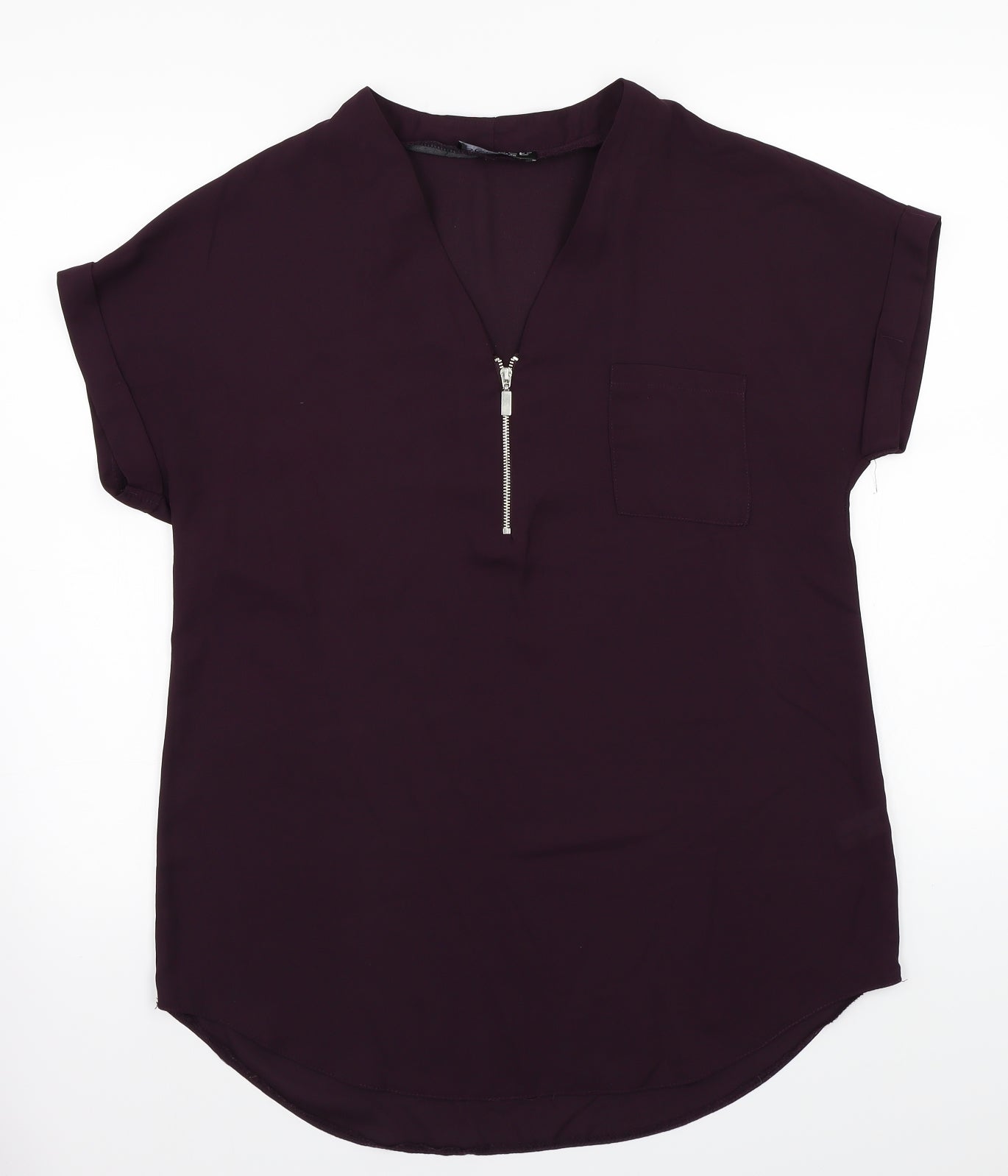 Select Womens Purple   Basic Blouse Size 10