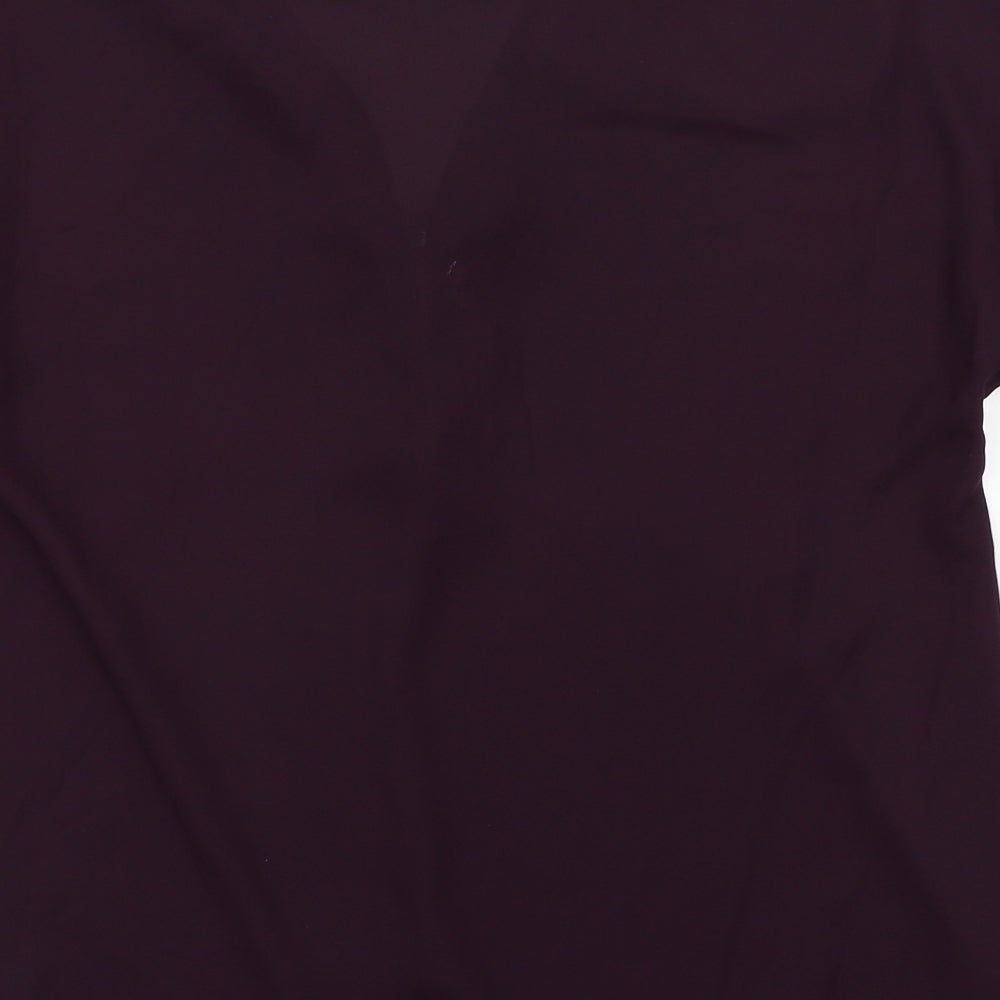 Select Womens Purple   Basic Blouse Size 10
