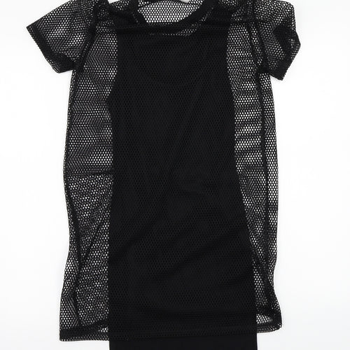 H&M Womens Black   T-Shirt Dress  Size 2