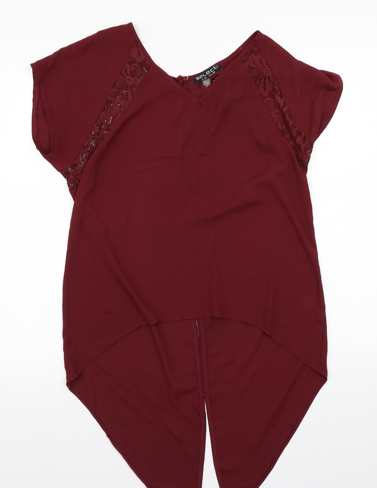 Select Womens Red   Basic Blouse Size 10