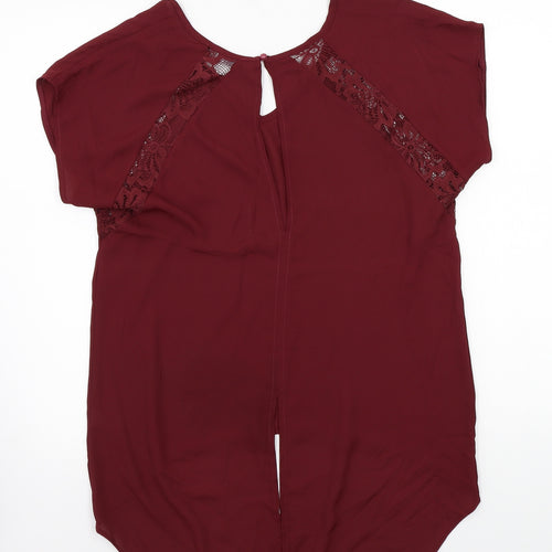 Select Womens Red   Basic Blouse Size 10