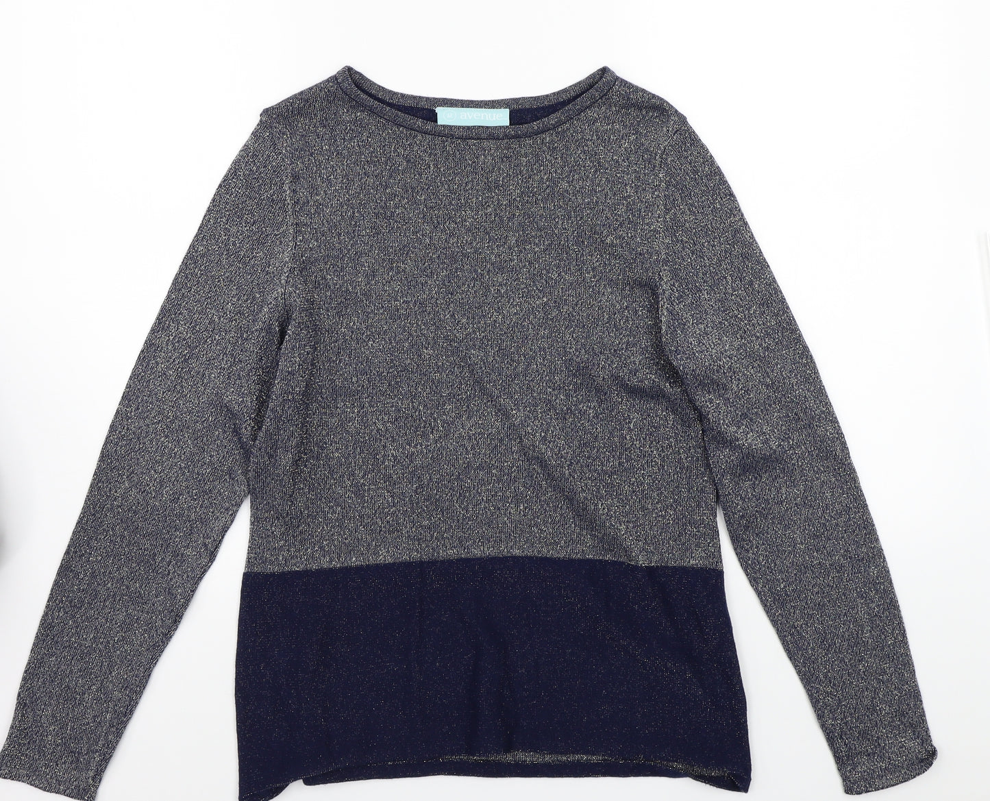 Avenue Womens Blue   Pullover Jumper Size M