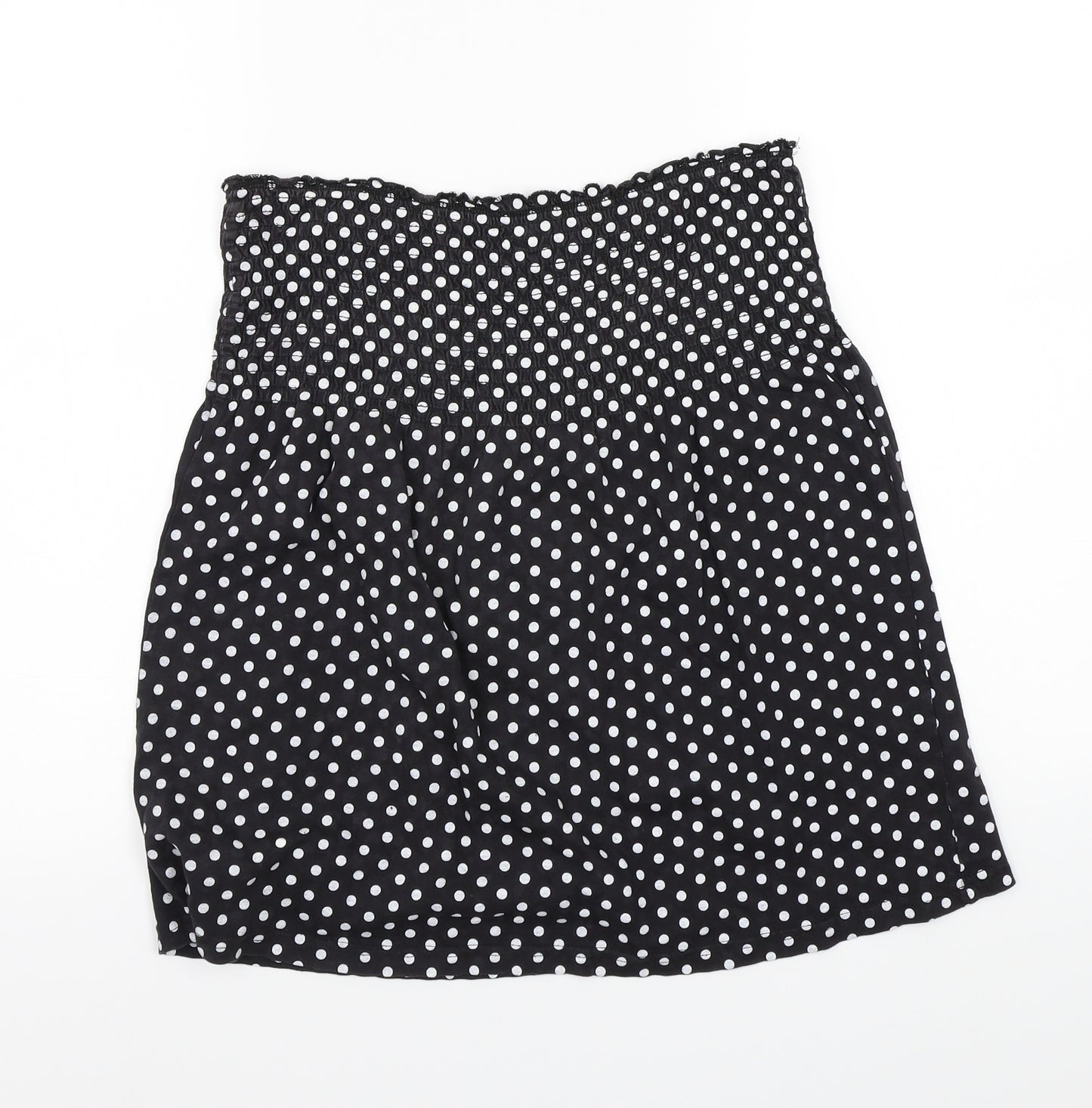 Evie Womens Black Polka Dot  Basic T-Shirt Size 12
