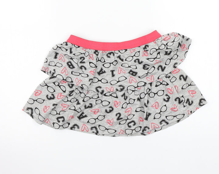 George Girls Grey A-Line Skirt Size 4-5 Years