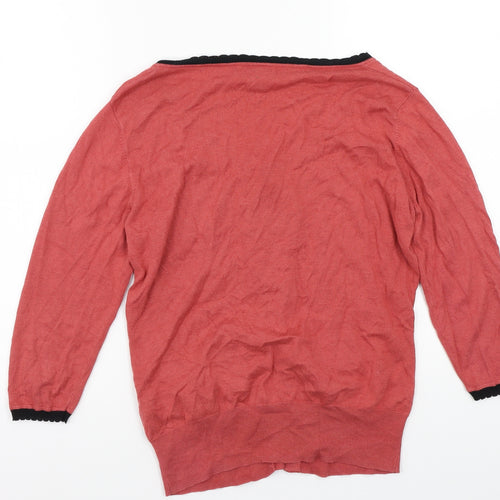 H&M Womens Pink   Cardigan Jumper Size M
