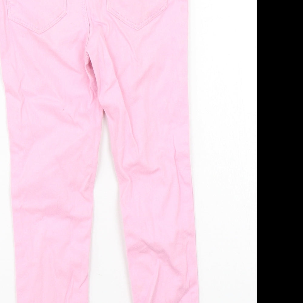 Denim & Co. Girls Pink   Skinny Jeans Size 5-6 Years