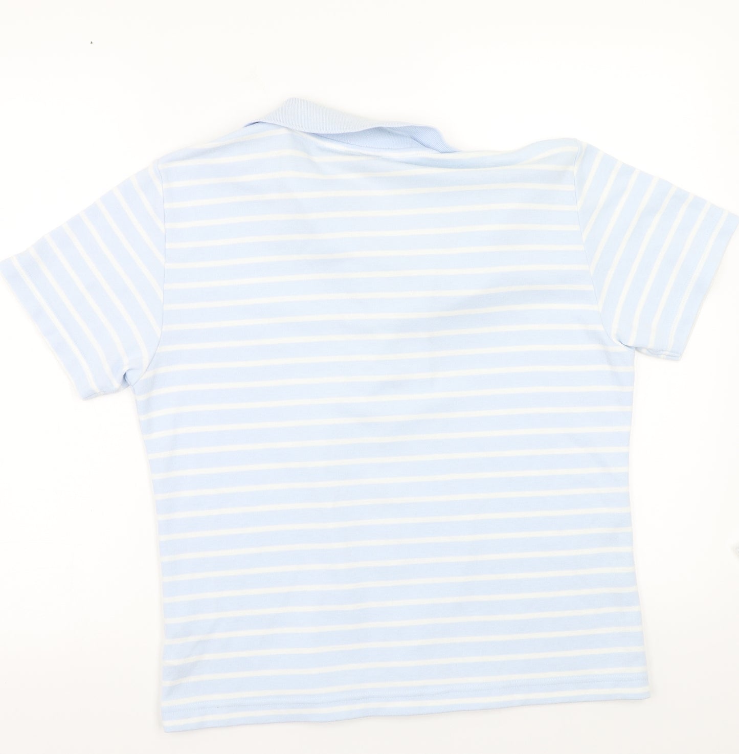 Donna lewis Womens Blue Striped  Basic Button-Up Size M
