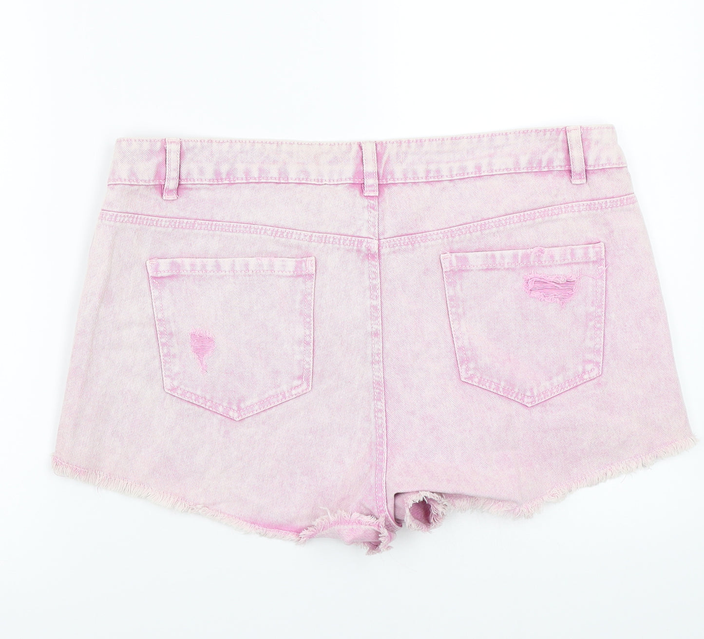 George Womens Pink   Cut-Off Shorts Size 14