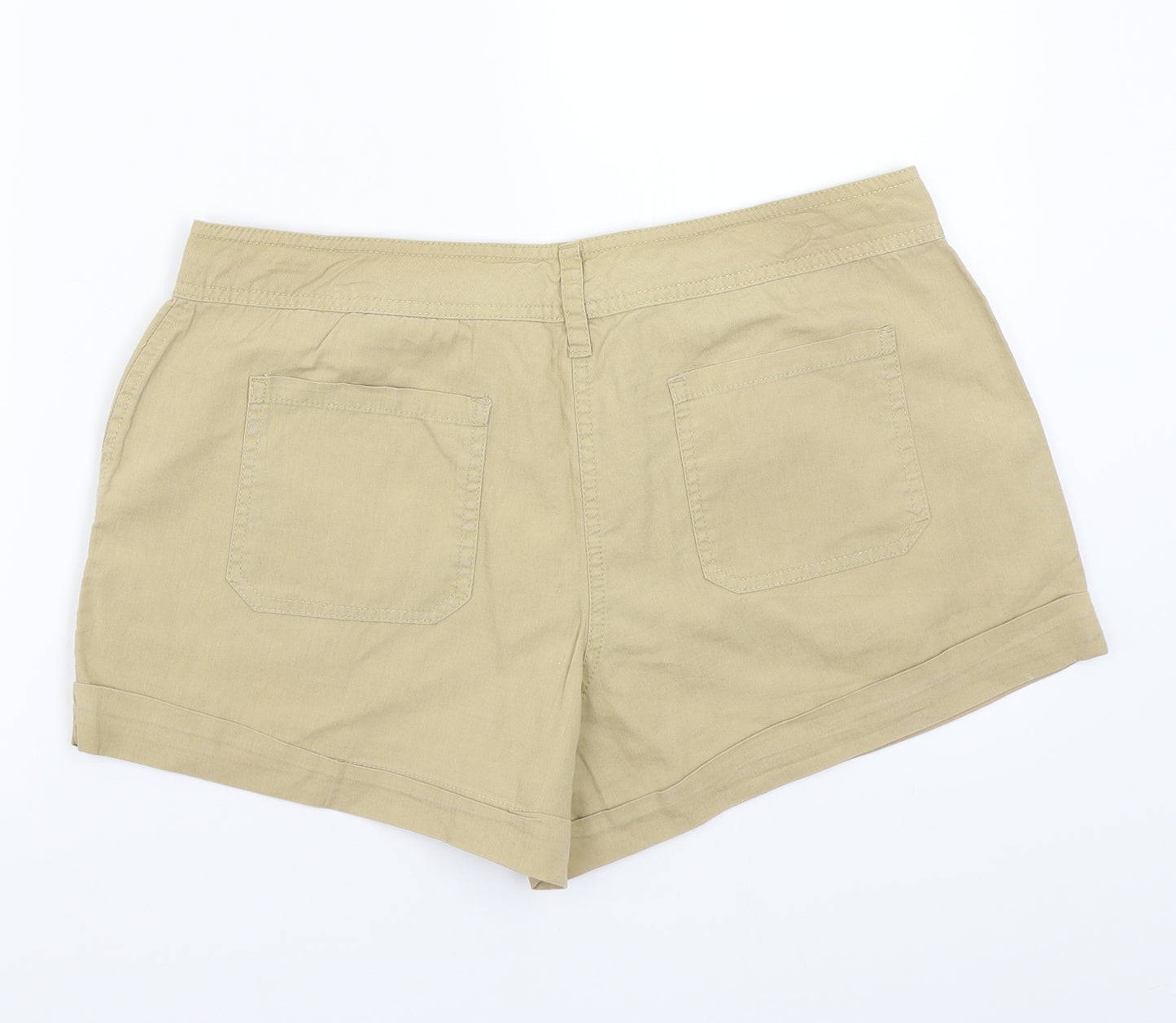 F&F Womens Beige   Bermuda Shorts Size 14