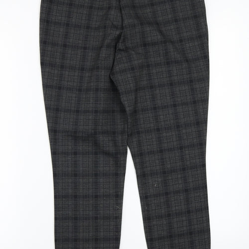 NEXT Womens Grey Check  Jegging Leggings Size 14 L25 in