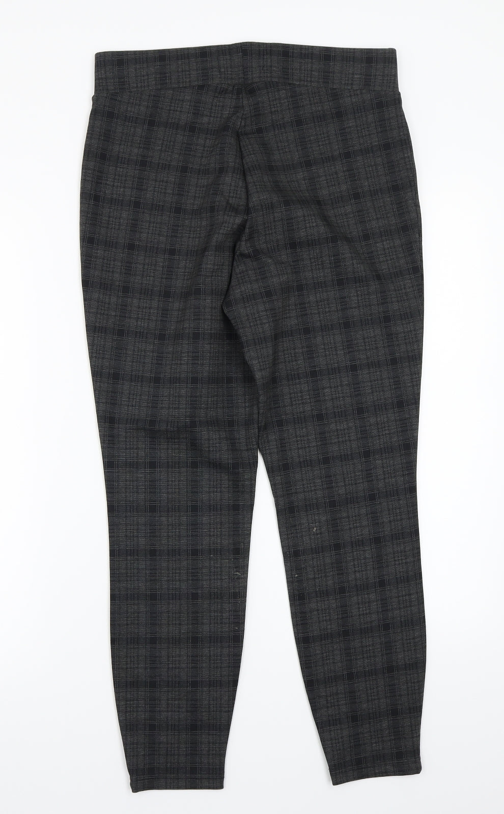 NEXT Womens Grey Check  Jegging Leggings Size 14 L25 in