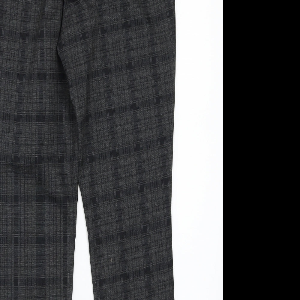 NEXT Womens Grey Check  Jegging Leggings Size 14 L25 in