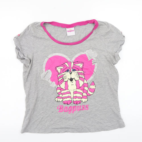 Bagpuss Womens Grey   Basic T-Shirt Size M