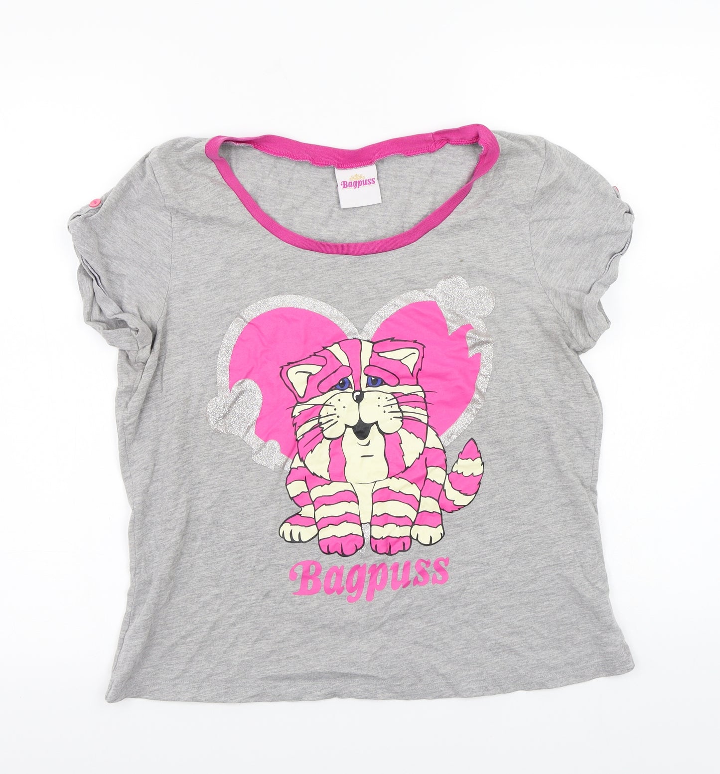Bagpuss Womens Grey   Basic T-Shirt Size M