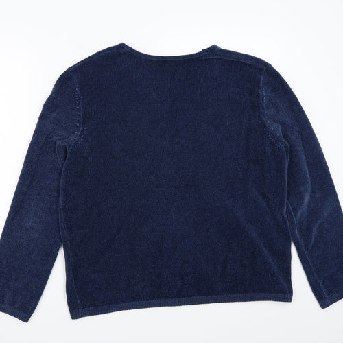 Great plans Womens Blue   Pullover Jumper Size 10