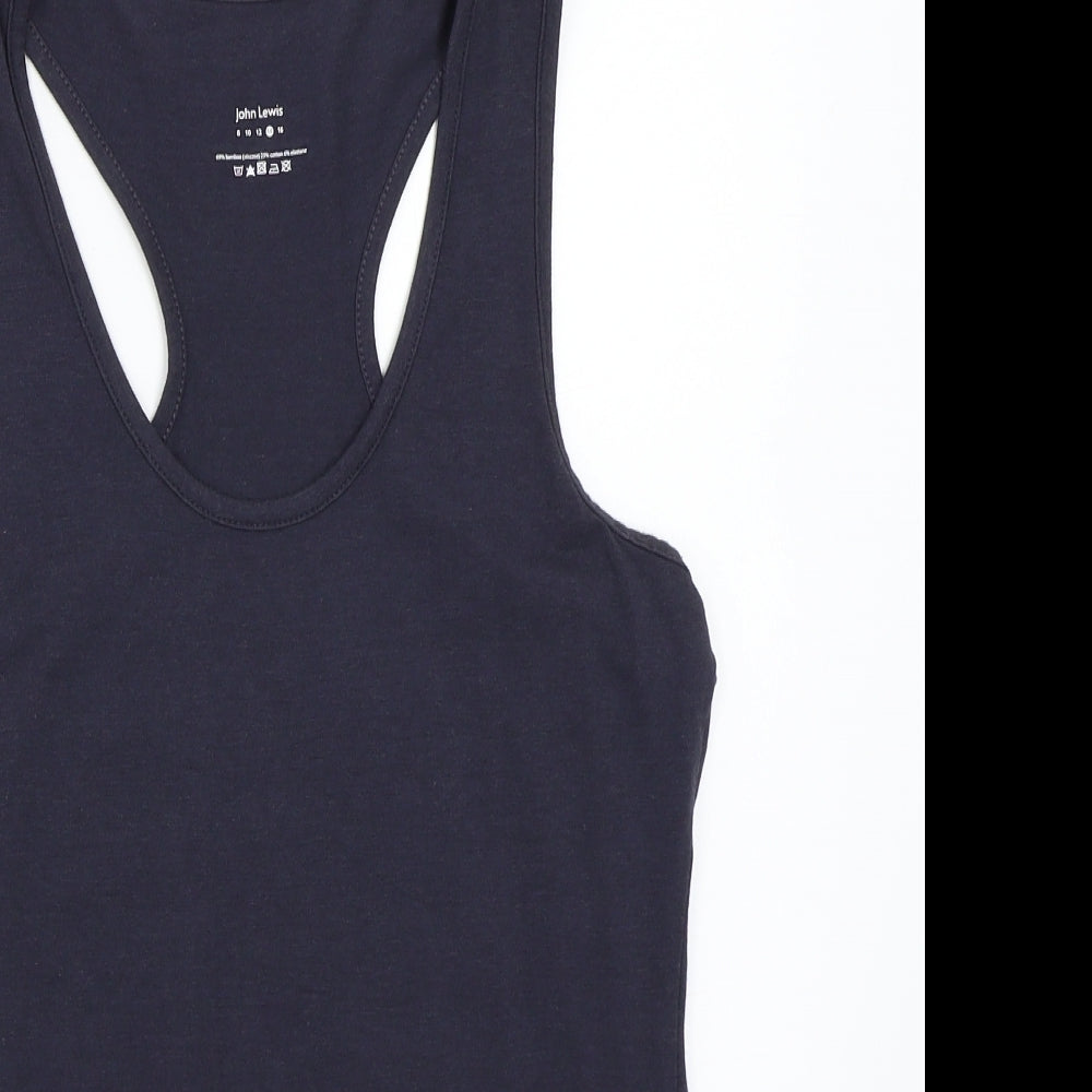 John Lewis Womens Blue   Basic Tank Size 14