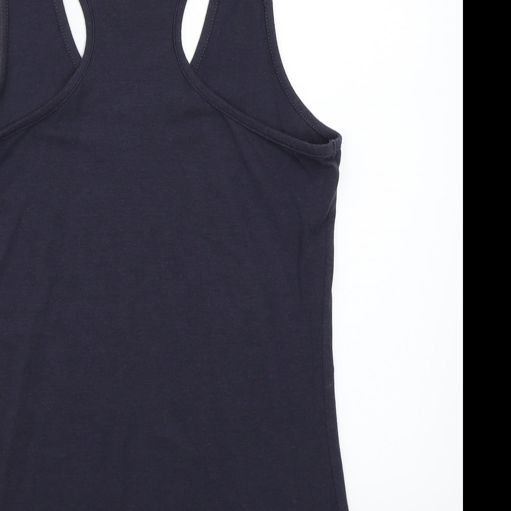 John Lewis Womens Blue   Basic Tank Size 14