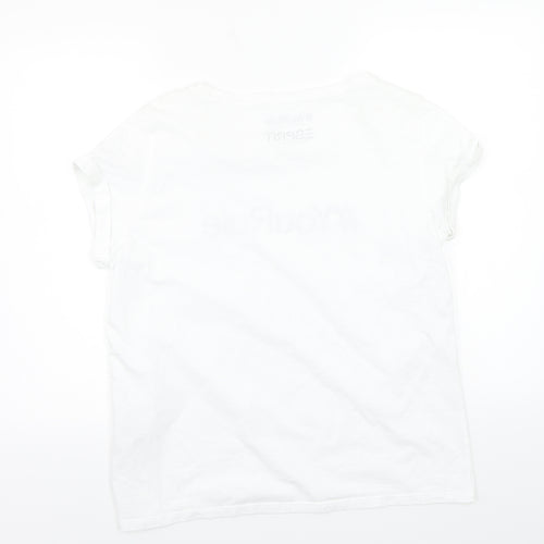 Espirit Womens White   Basic T-Shirt Size L