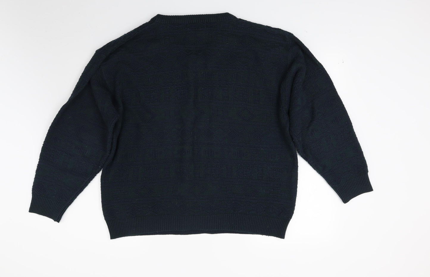 Savatini Mens Green  Knit Pullover Jumper Size L