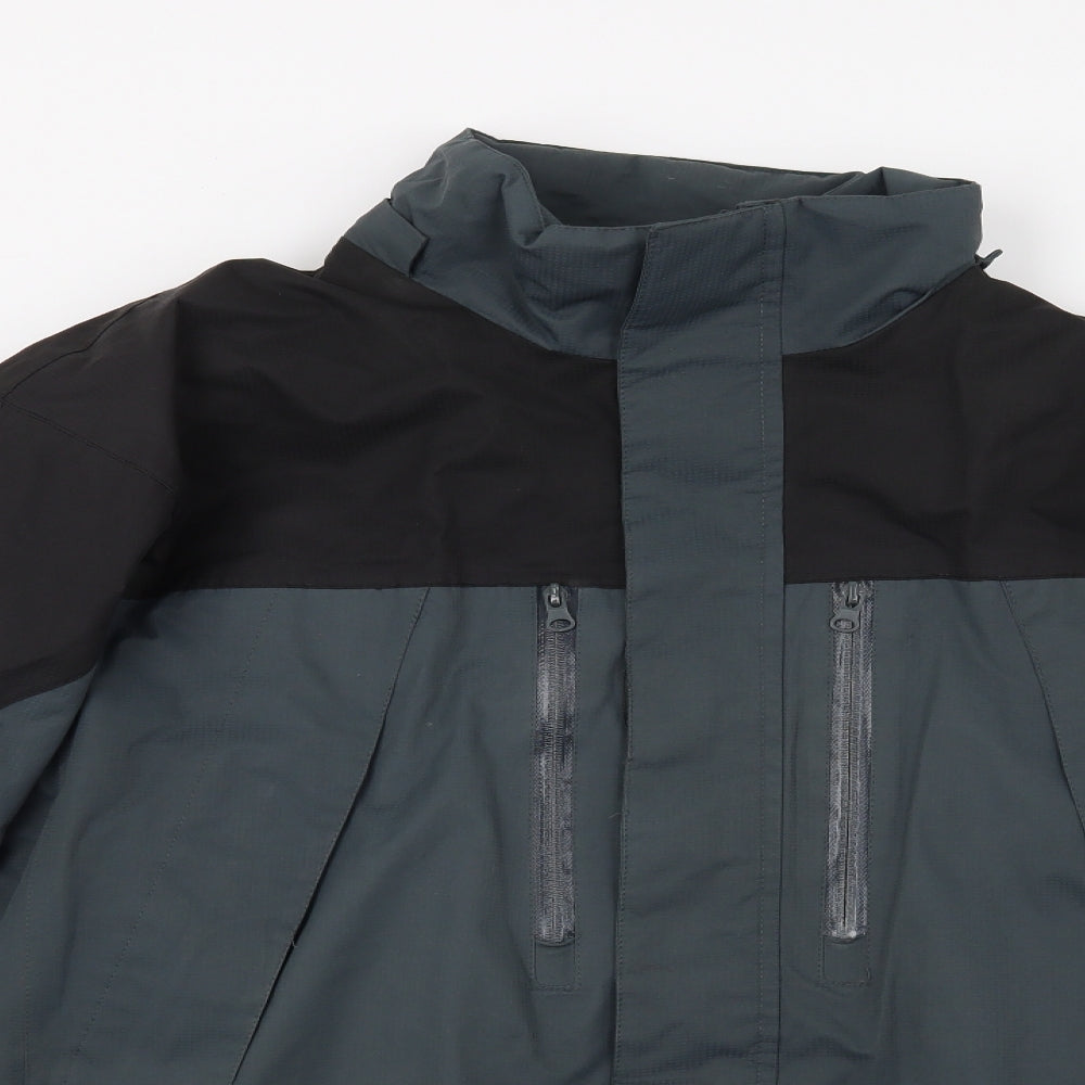 The Rockface Mens Green  Canvas Windbreaker Coat Size L