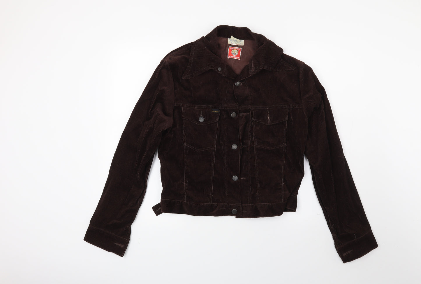 Wild cats Mens Brown  Corduroy Jacket Coat Size M