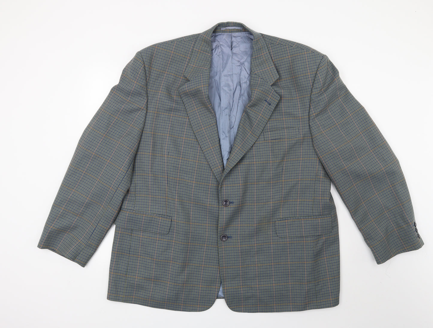 Hadleigh & Taylor Mens Grey Check  Jacket Blazer Size 48