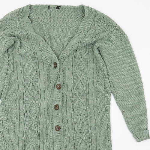 Preworn Womens Green   Cardigan Jumper Size S