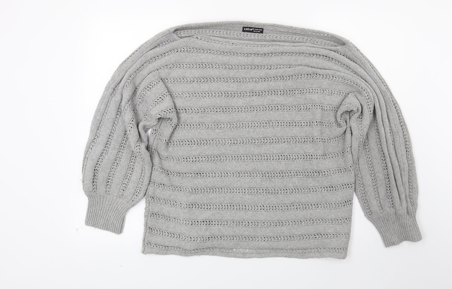 Shien Womens Grey   Pullover Jumper Size L