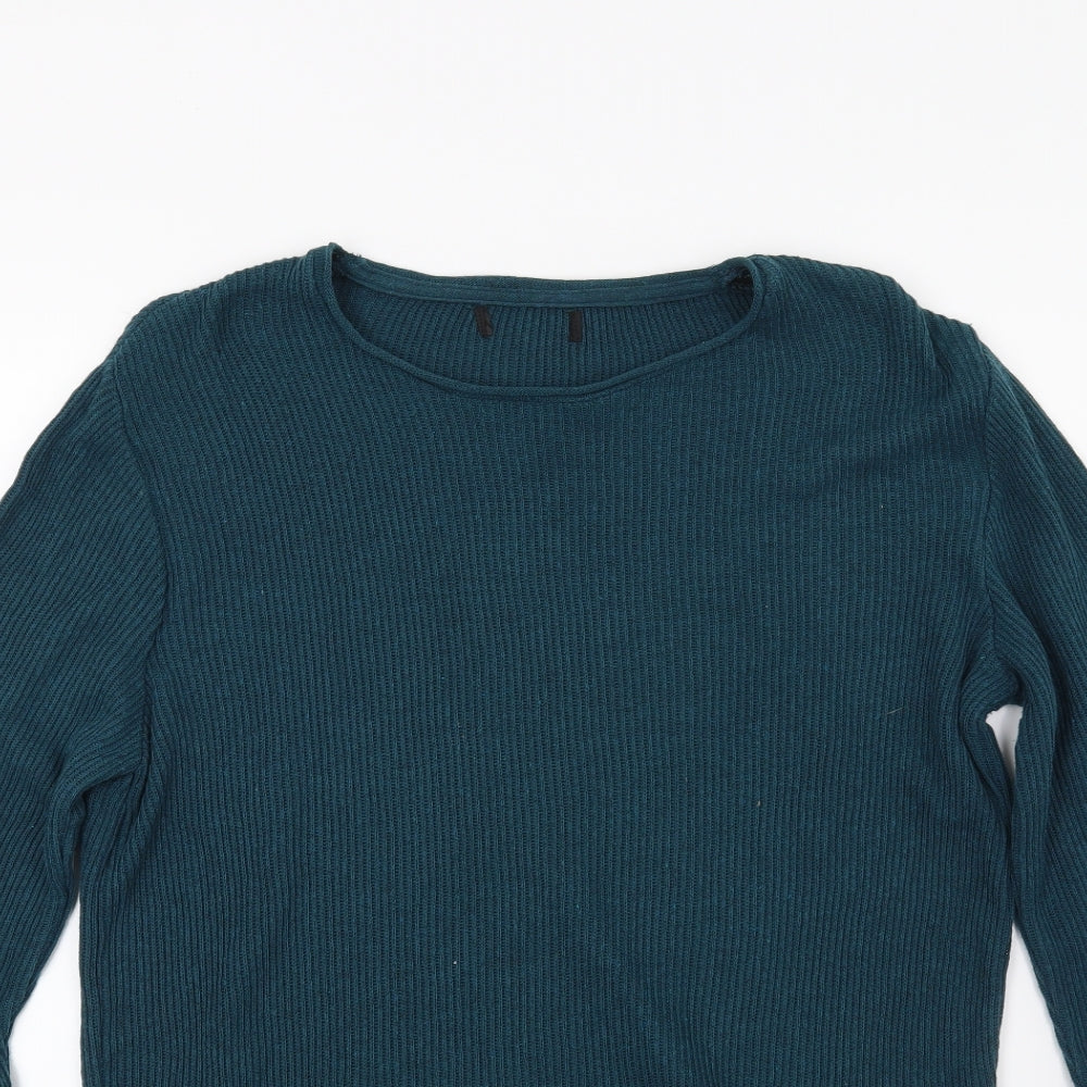 River Island Womens Green  Knit Pullover Jumper Size M