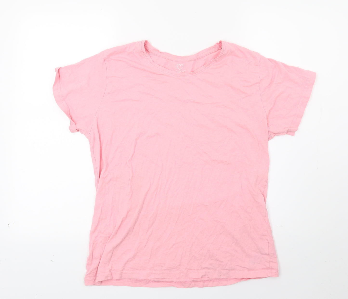 Primark Womens Pink  Jersey Basic T-Shirt Size M