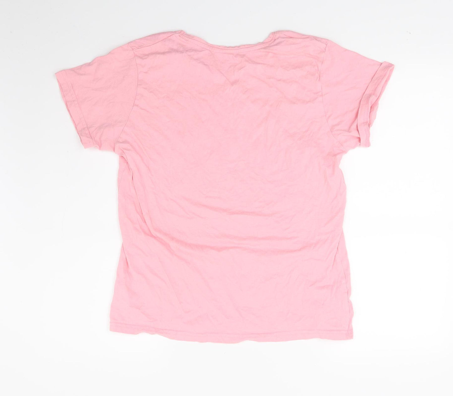 Primark Womens Pink  Jersey Basic T-Shirt Size M