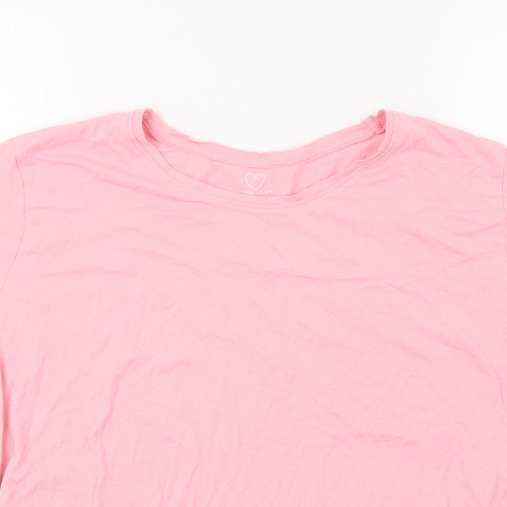 Primark Womens Pink  Jersey Basic T-Shirt Size M