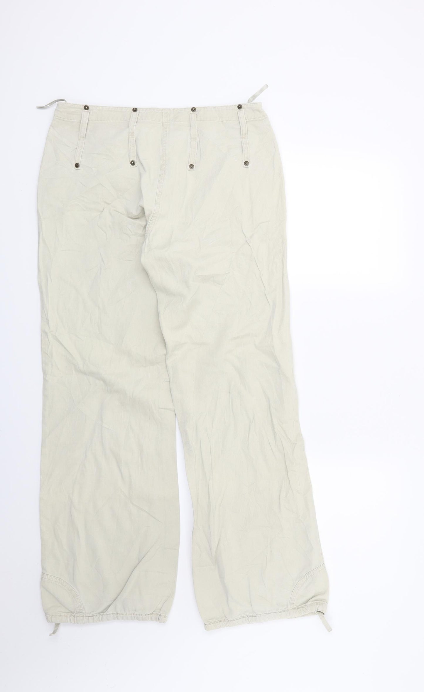 S oliver Womens Beige  Denim Straight Jeans Size 10 L28 in