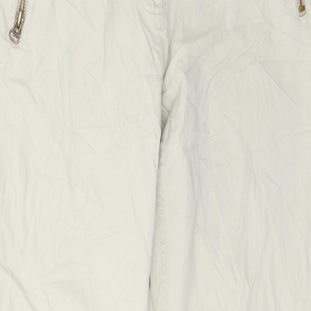 S oliver Womens Beige  Denim Straight Jeans Size 10 L28 in