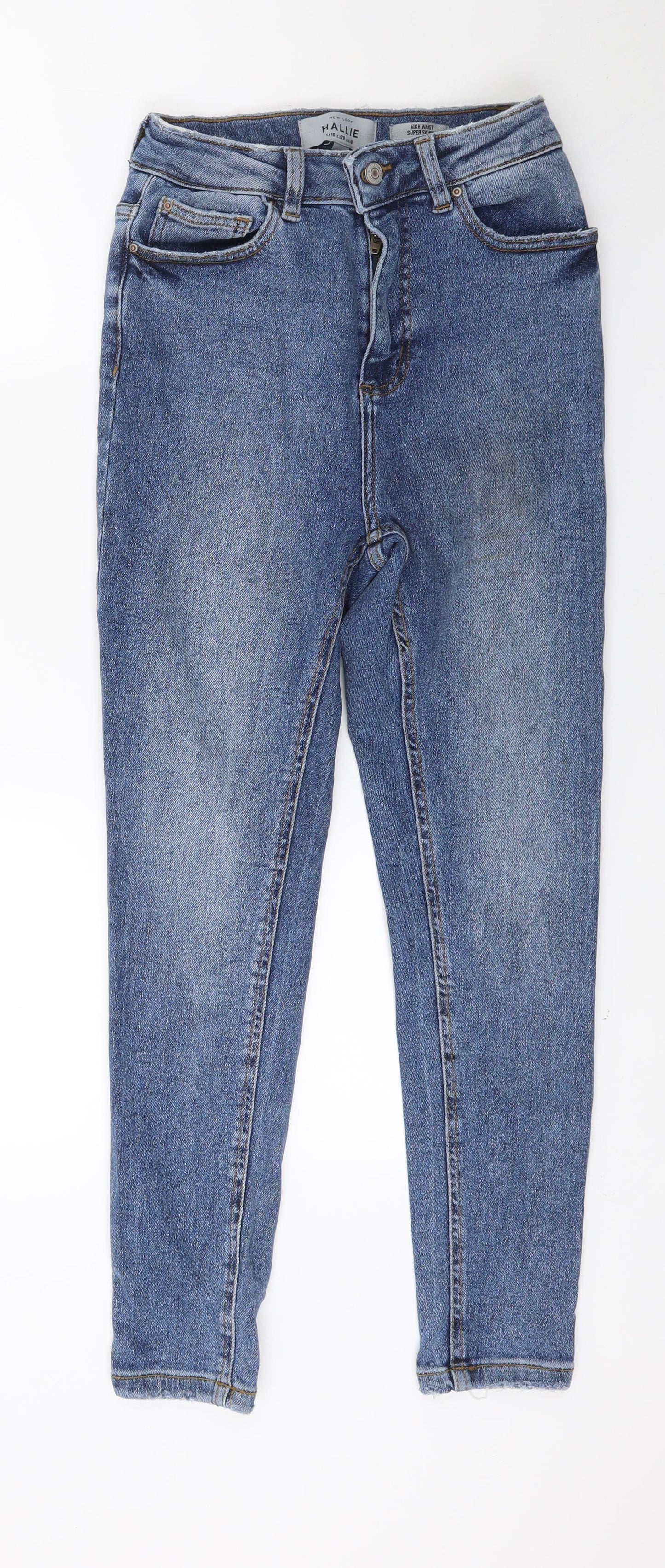 New Look Womens Blue  Denim Skinny Jeans Size 10 L24 in
