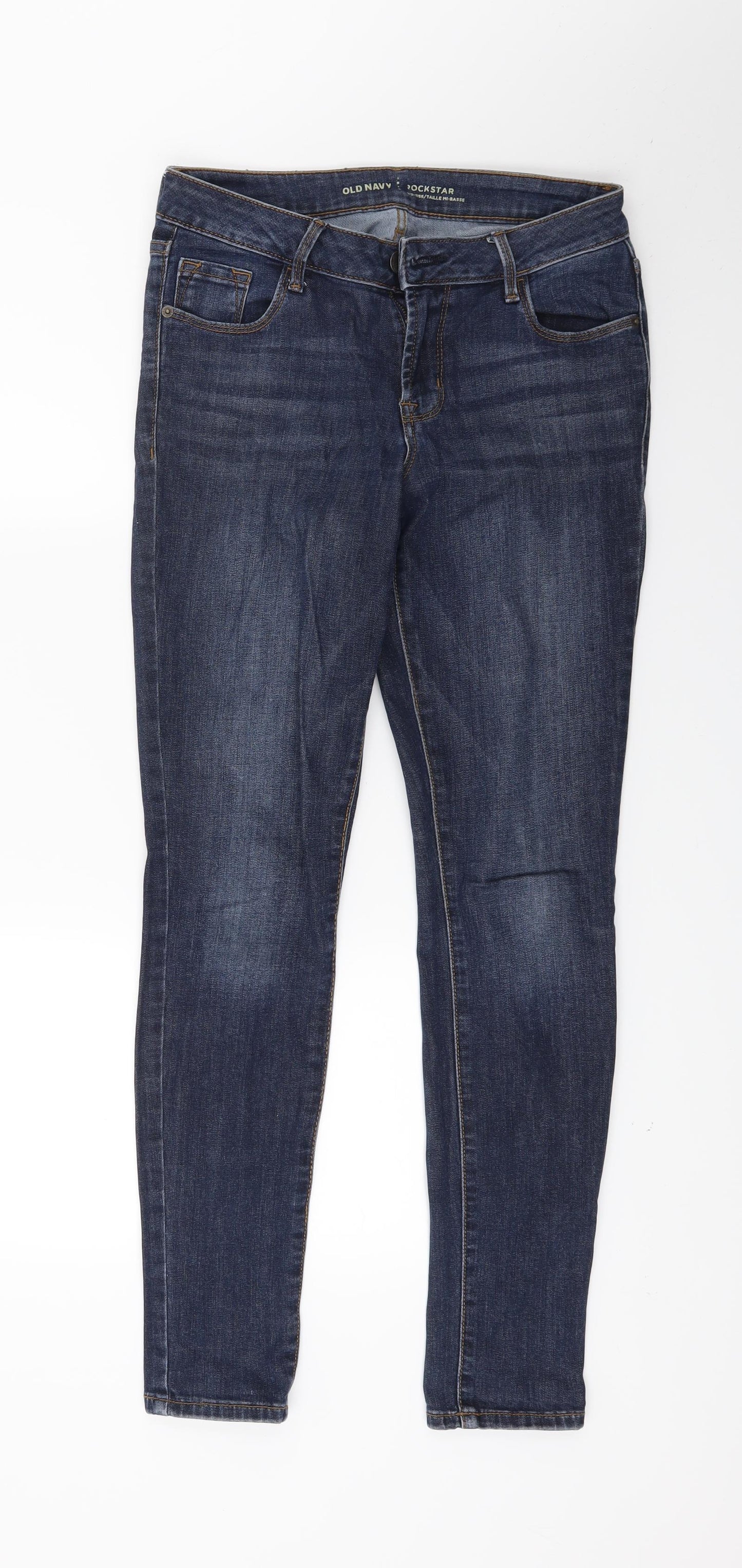 Old Navy Womens Blue  Denim Skinny Jeans Size 10 L27 in