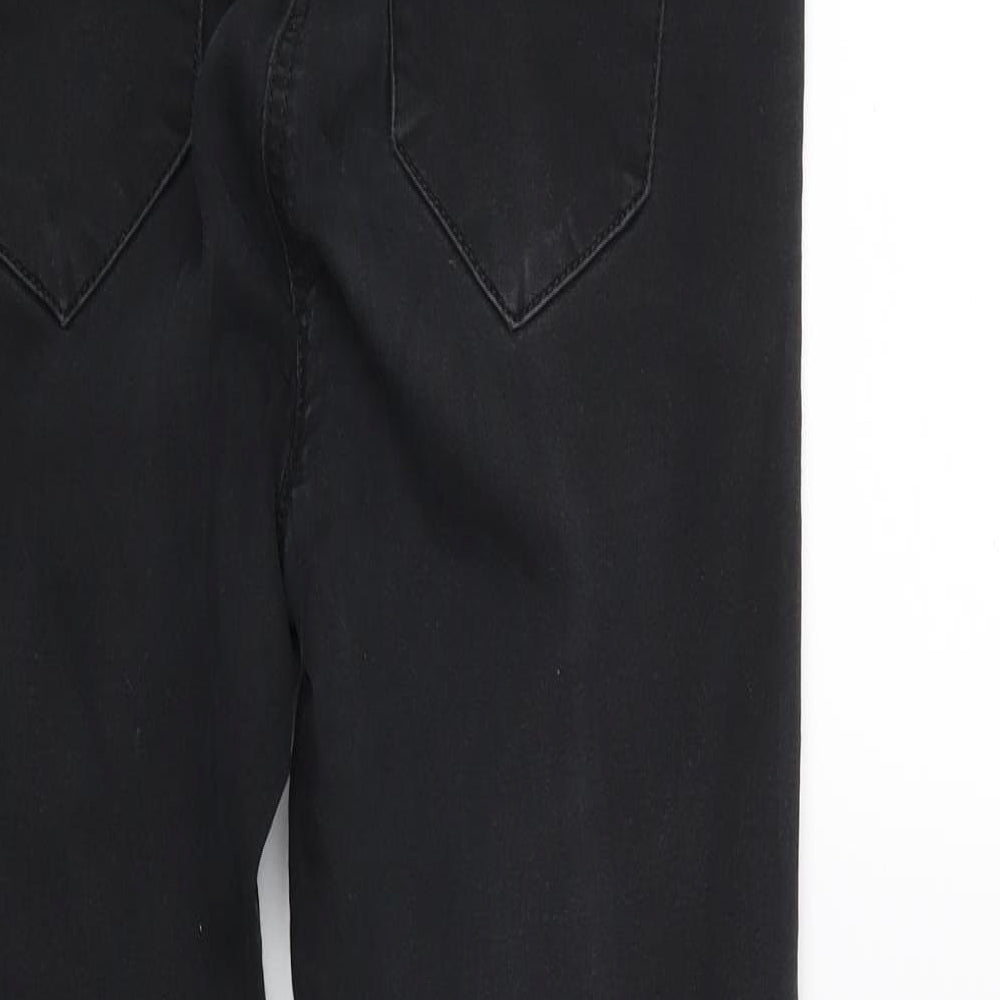 NEXT Womens Black  Denim Skinny Jeans Size 8 L26 in