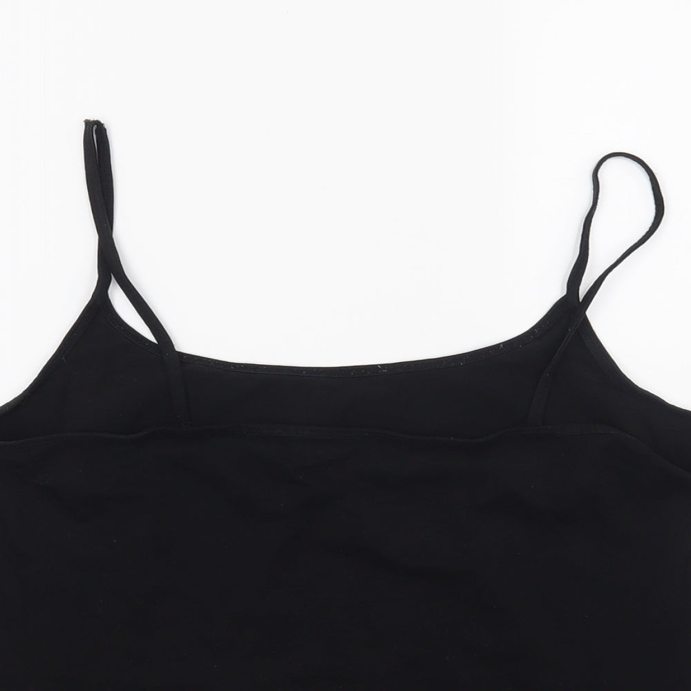 NEXT Womens Black  Jersey Camisole T-Shirt Size 14