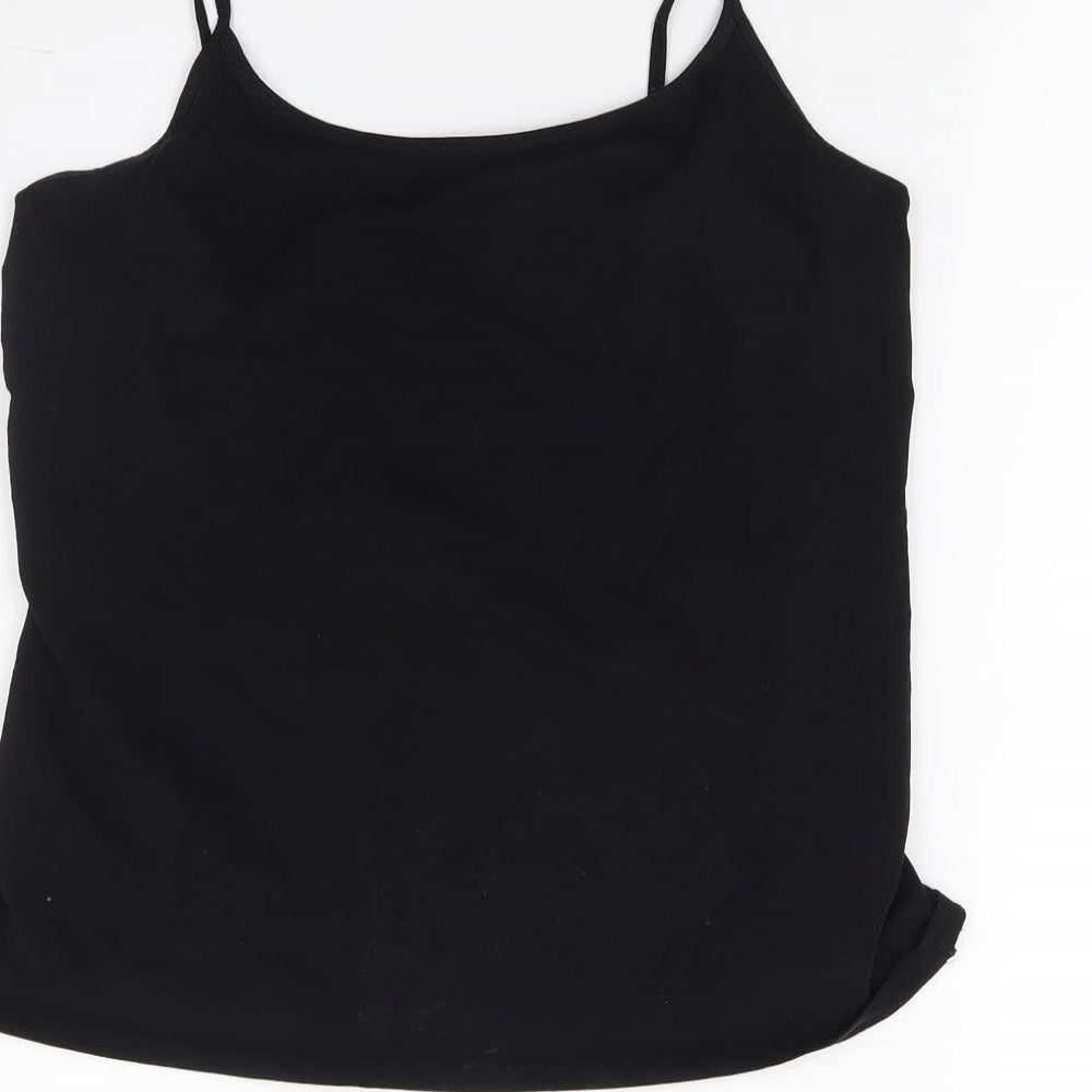 NEXT Womens Black  Jersey Camisole T-Shirt Size 14
