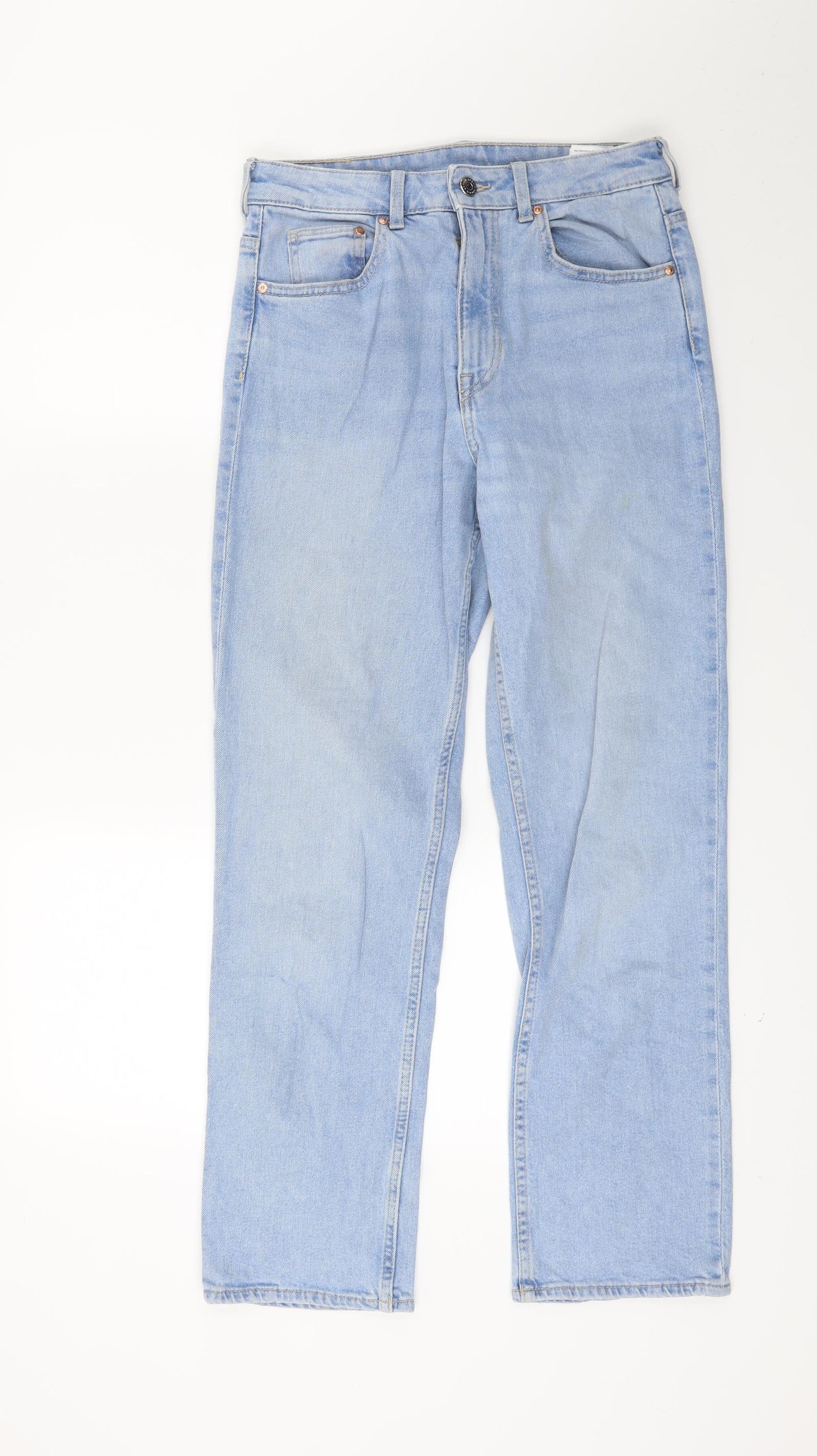 New Look Womens Blue  Denim Straight Jeans Size 8 L24 in