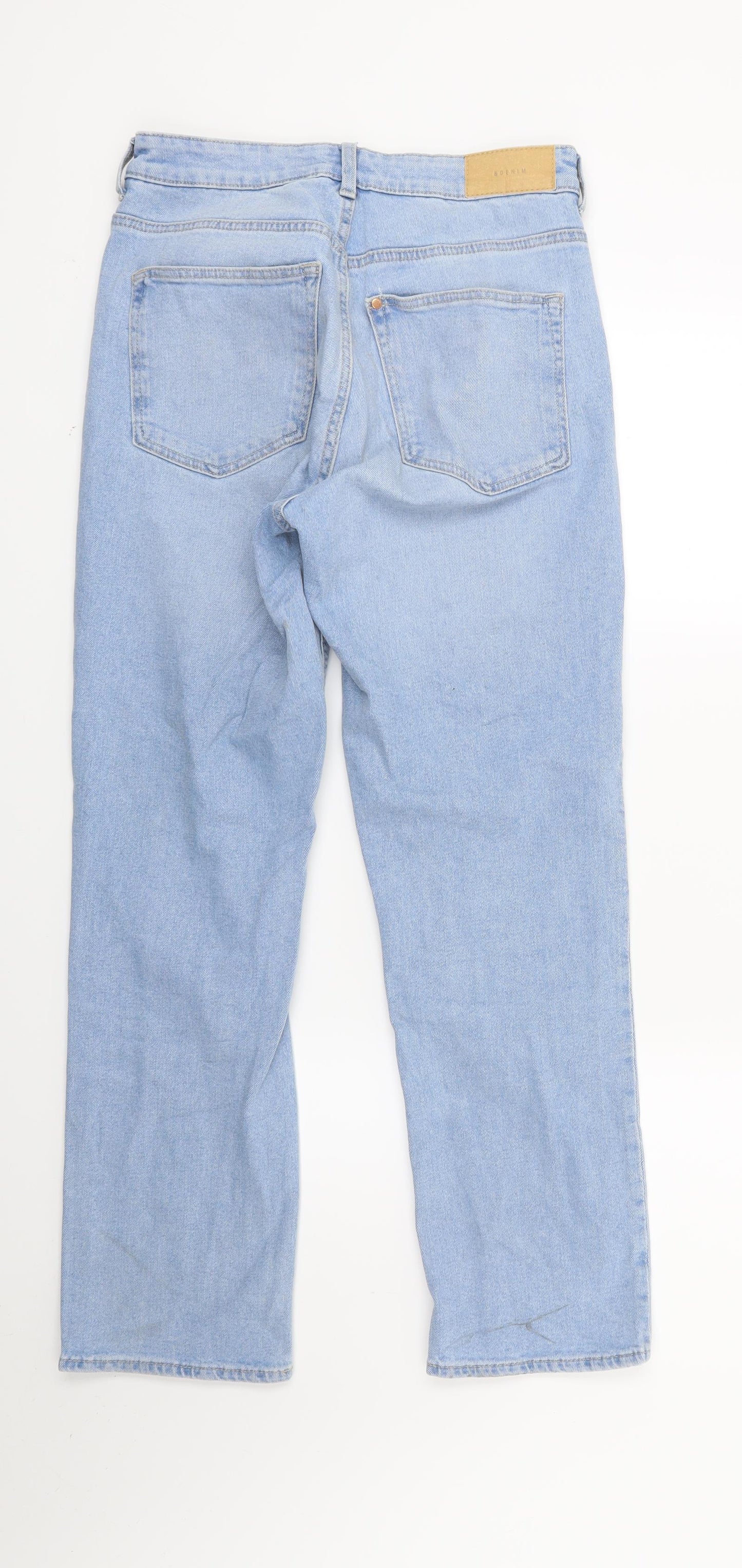 New Look Womens Blue  Denim Straight Jeans Size 8 L24 in