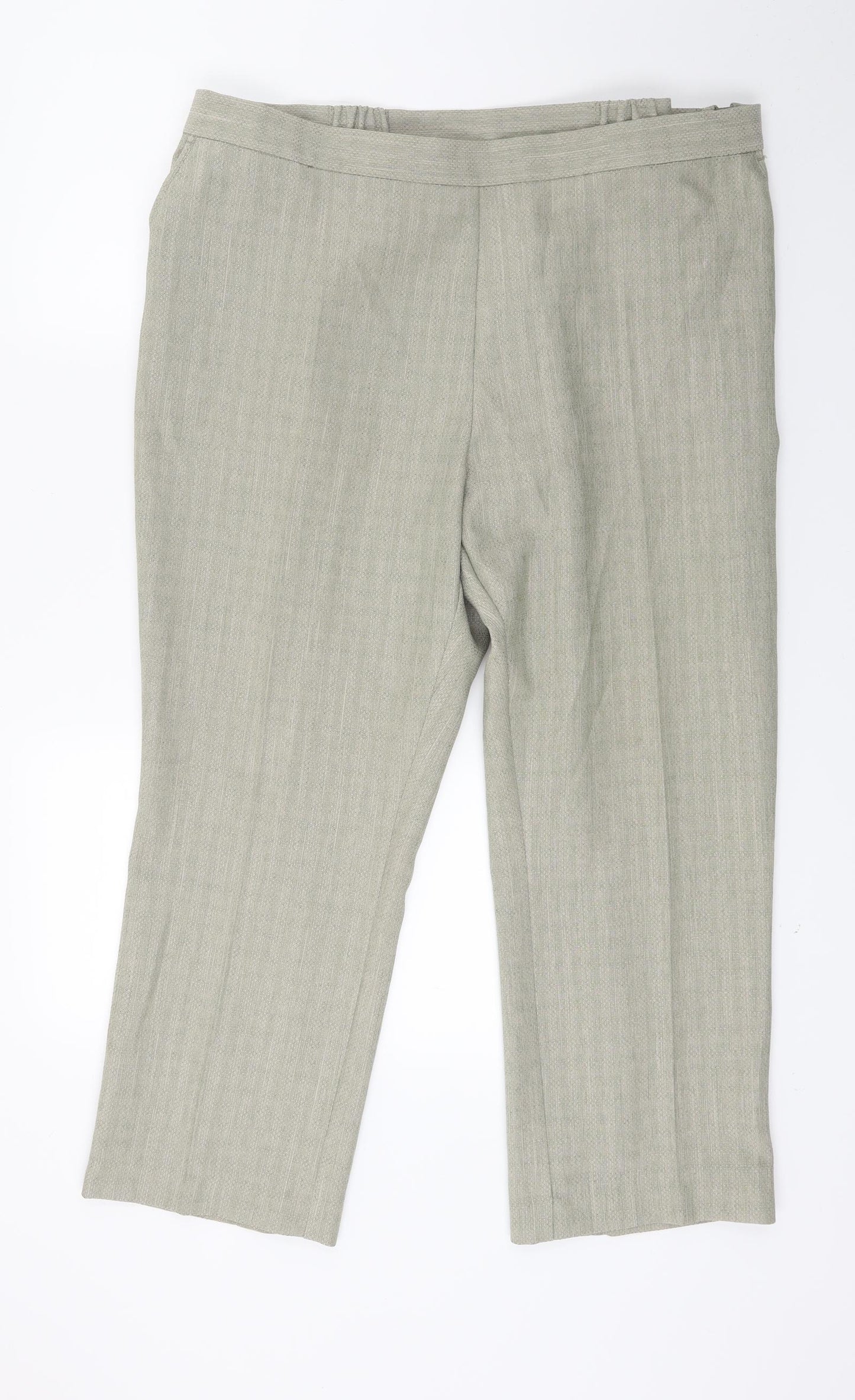 Marks and Spencer Womens Green   Capri Trousers Size 18 L22 in