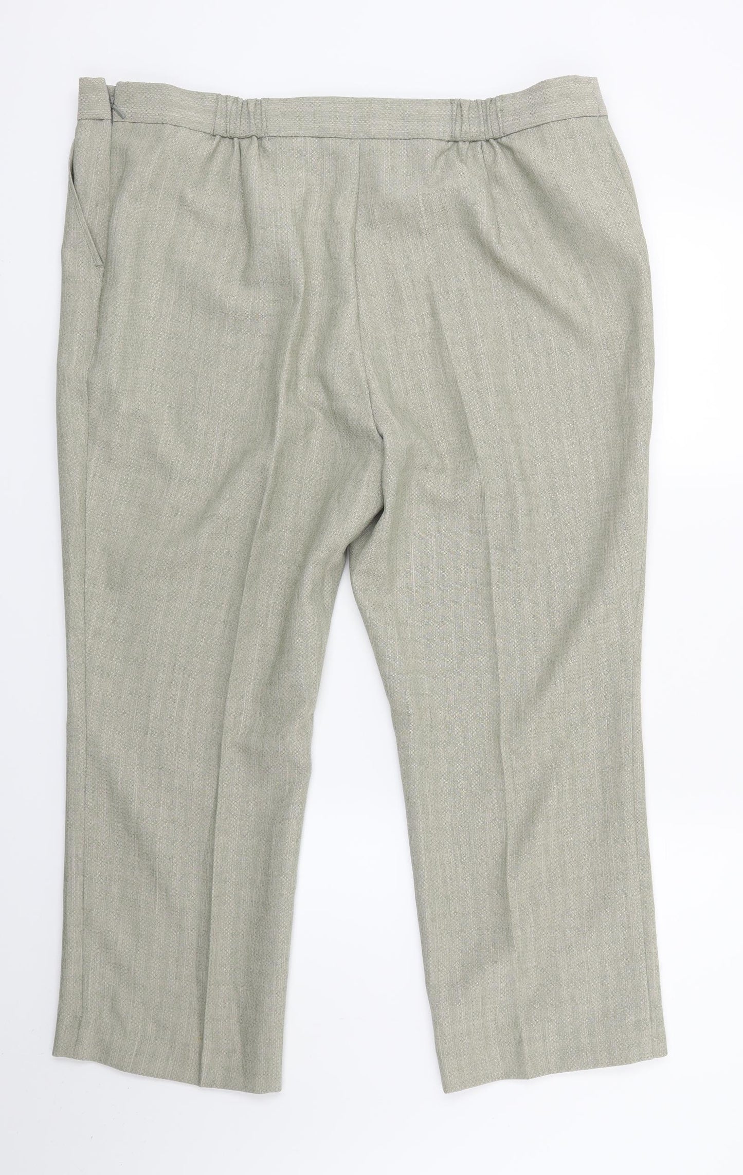 Marks and Spencer Womens Green   Capri Trousers Size 18 L22 in