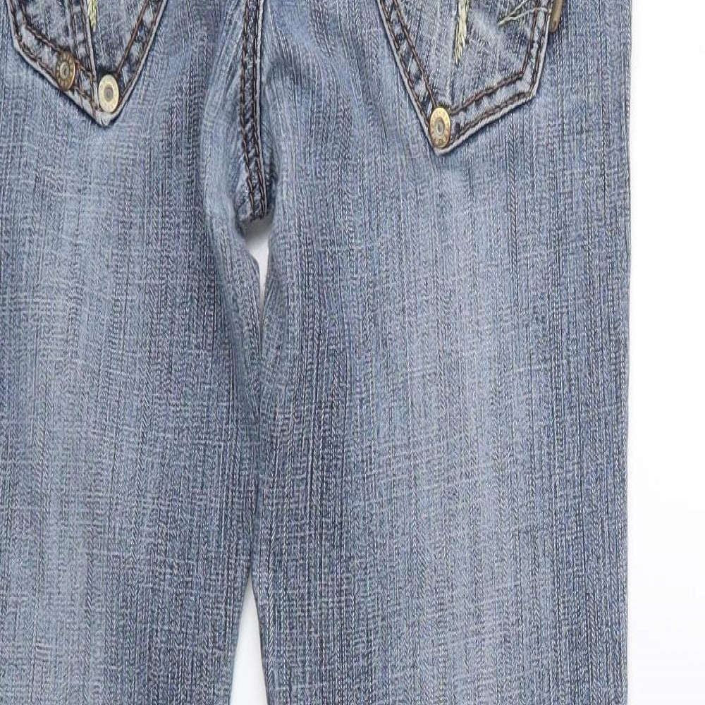 River Island Womens Blue  Denim Bootcut Jeans Size 8 L27 in