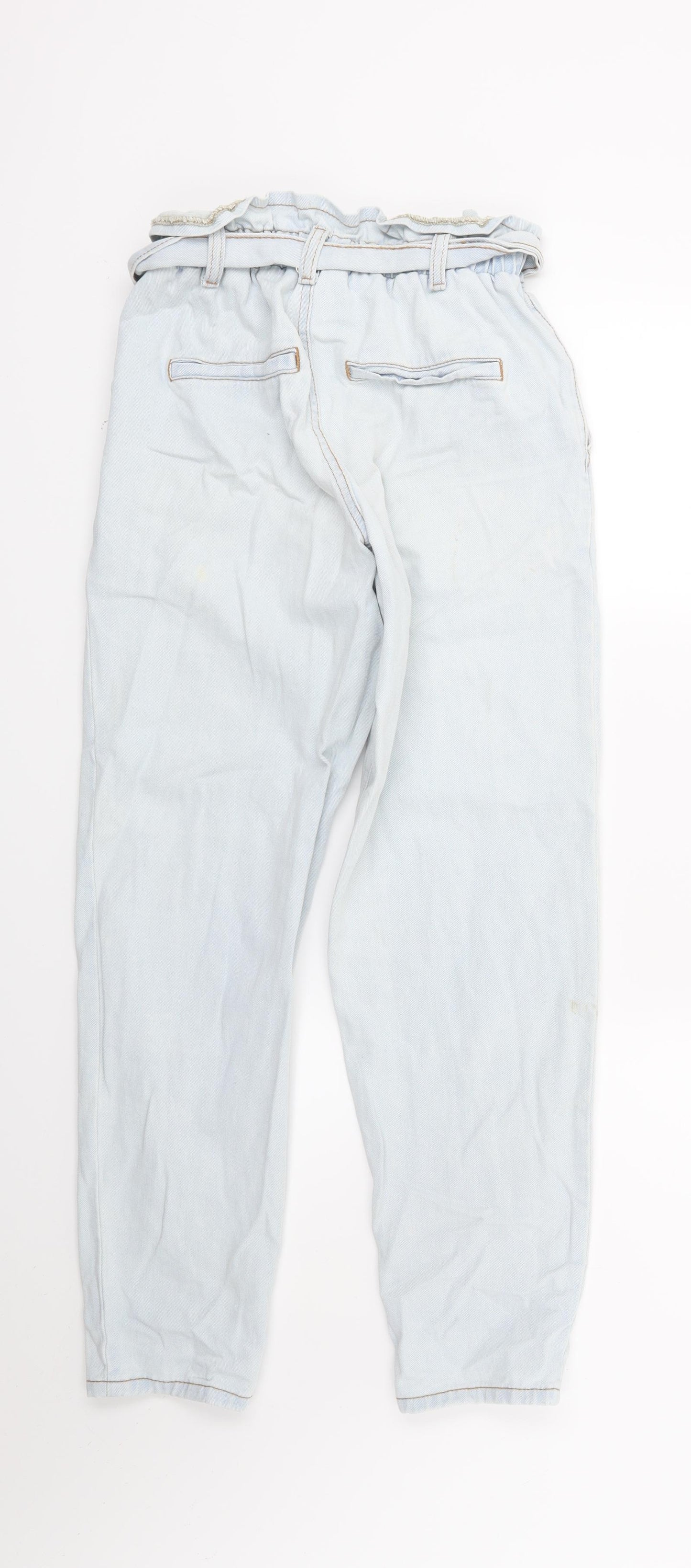 Primark Womens Blue  Denim Tapered Jeans Size 6 L26 in